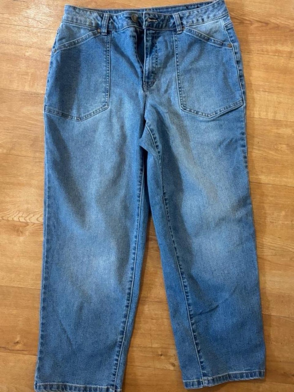 Women's Blue Denim Jeans - Classic Straight Fit